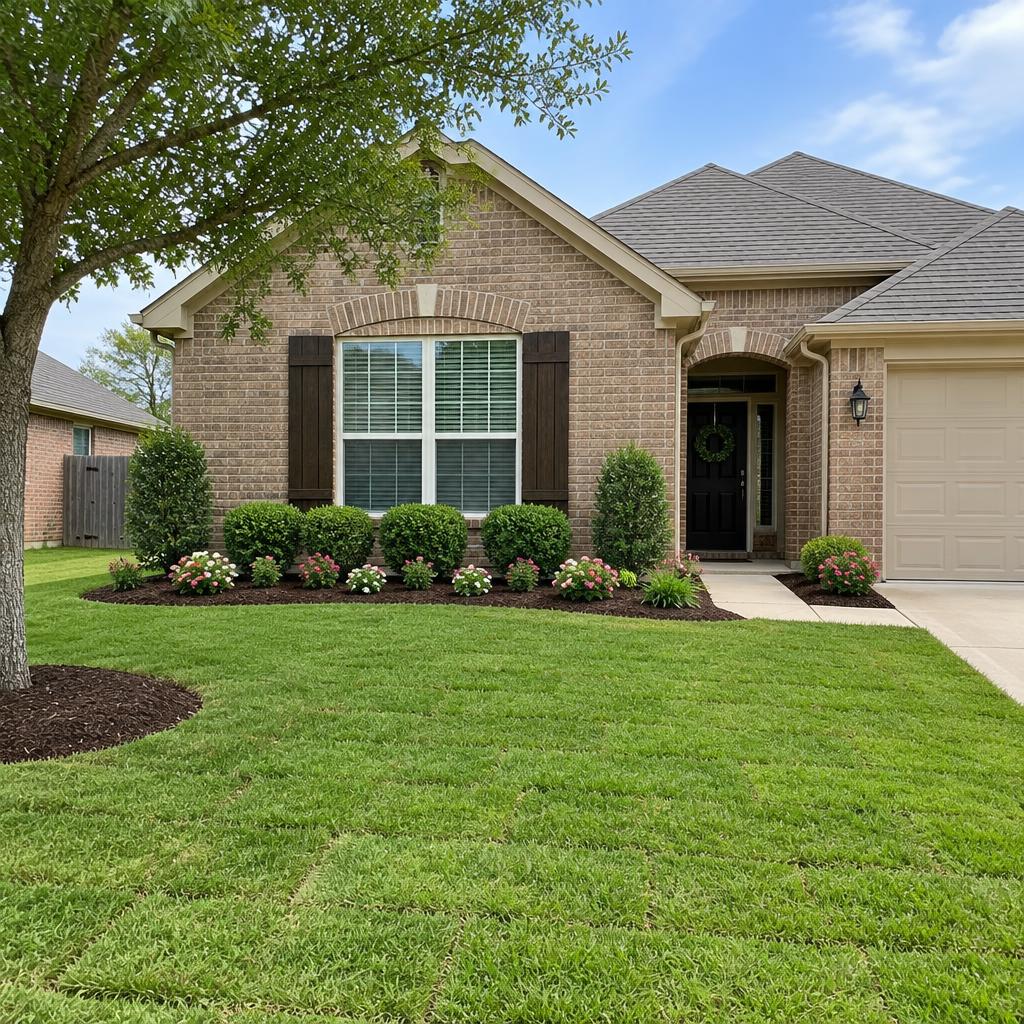 Overgrown Yard Cleanup & New Sod in Weatherford, TX